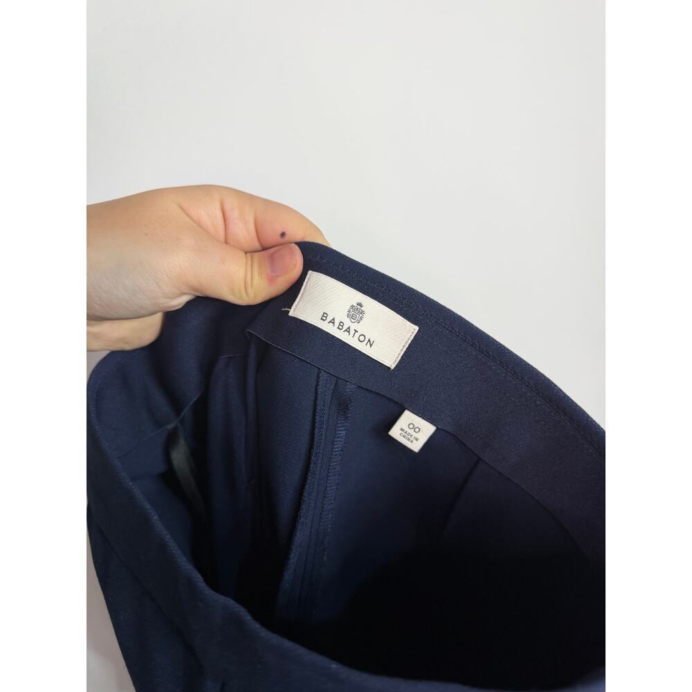 Babaton Aritzia Serra Pant in Total Eclipse (navy blue) Sz 00 - Picture 5 of 9